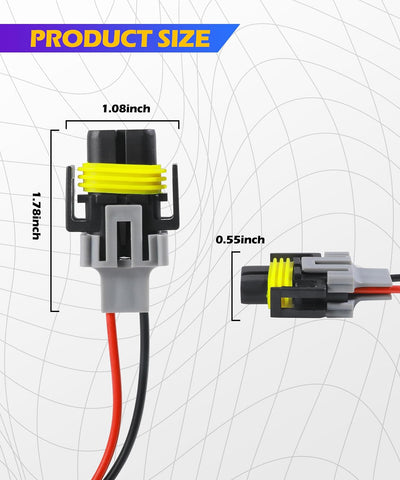 Kit arnés luz antiniebla coche conector H8/H9/H11 impermeable