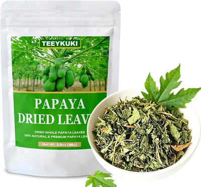 Hoja de papaya seca 2oz ingrediente té hierbas sin aditivos