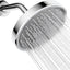 Cabezal ducha lluvia ajustable 6pulg antiobstrucción cromo