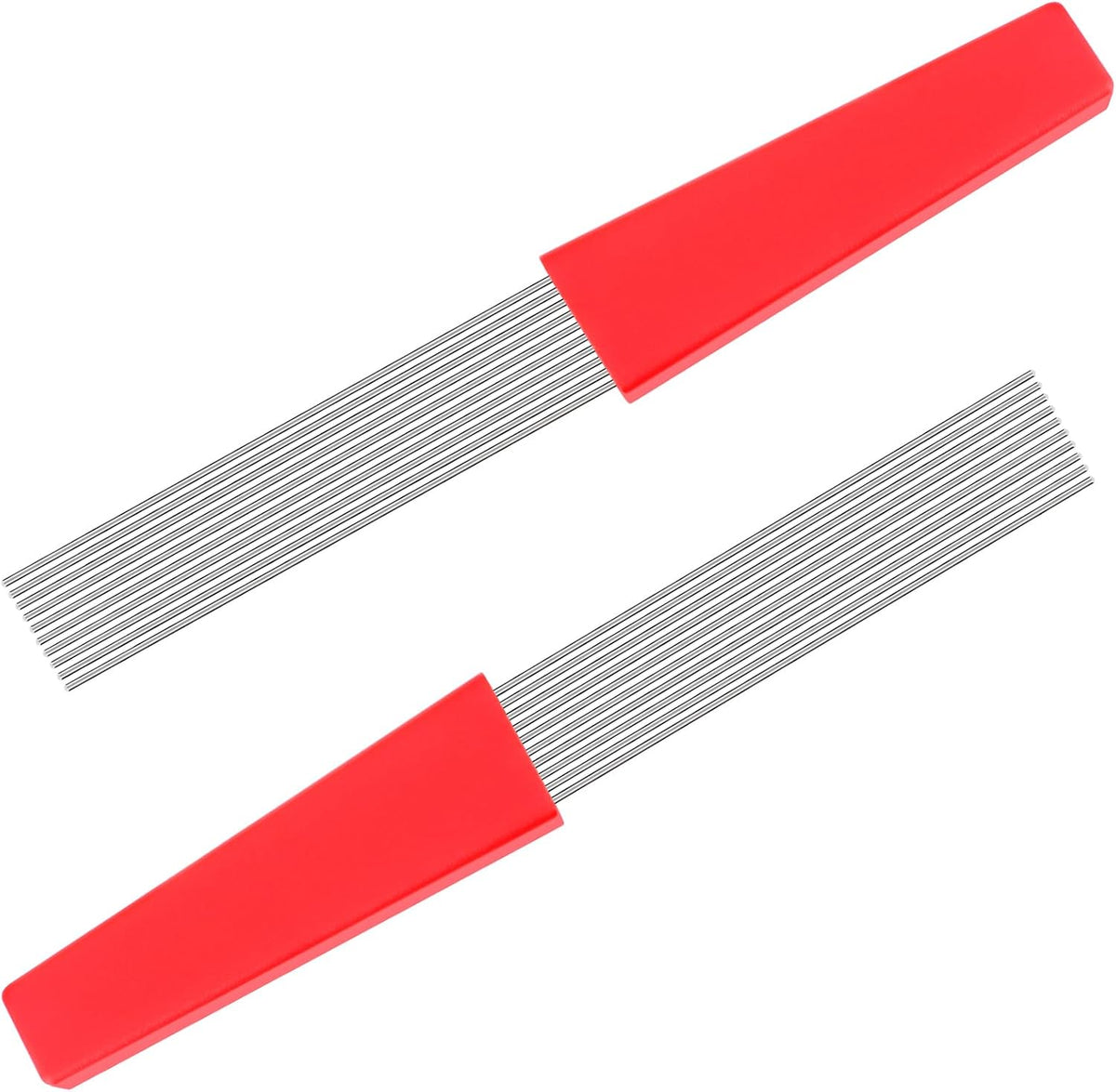 Guiro raspador percusión 12pulg 2 pack rojo