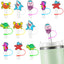 12 fundas popote silicona bajo el mar 30-40oz reutilizables