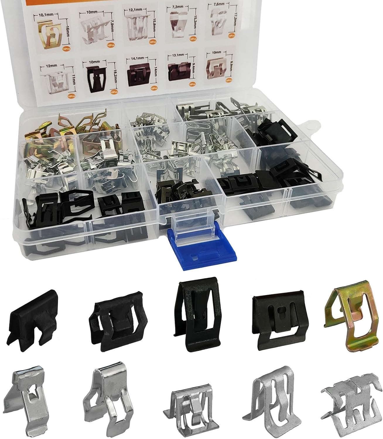 100 Pzas Clip U Metal 4A0-867-276A Repuesto Automóvil