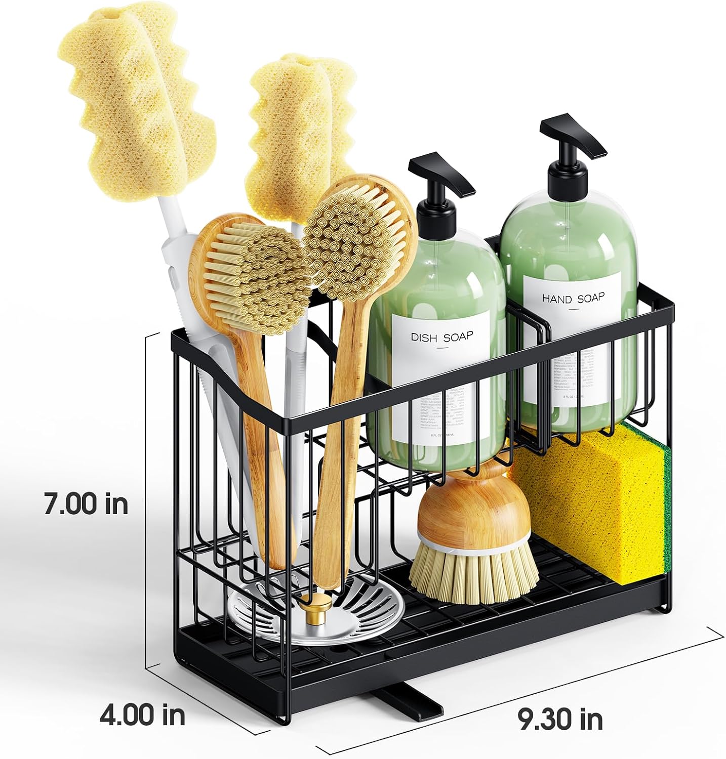 Organizador fregadero 2 niveles acero inox 304 con bandeja