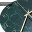 Reloj pared cuarzo 12pulg redondo hogar oficina verde