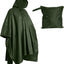 Poncho impermeable para adultos camping emergencia militar
