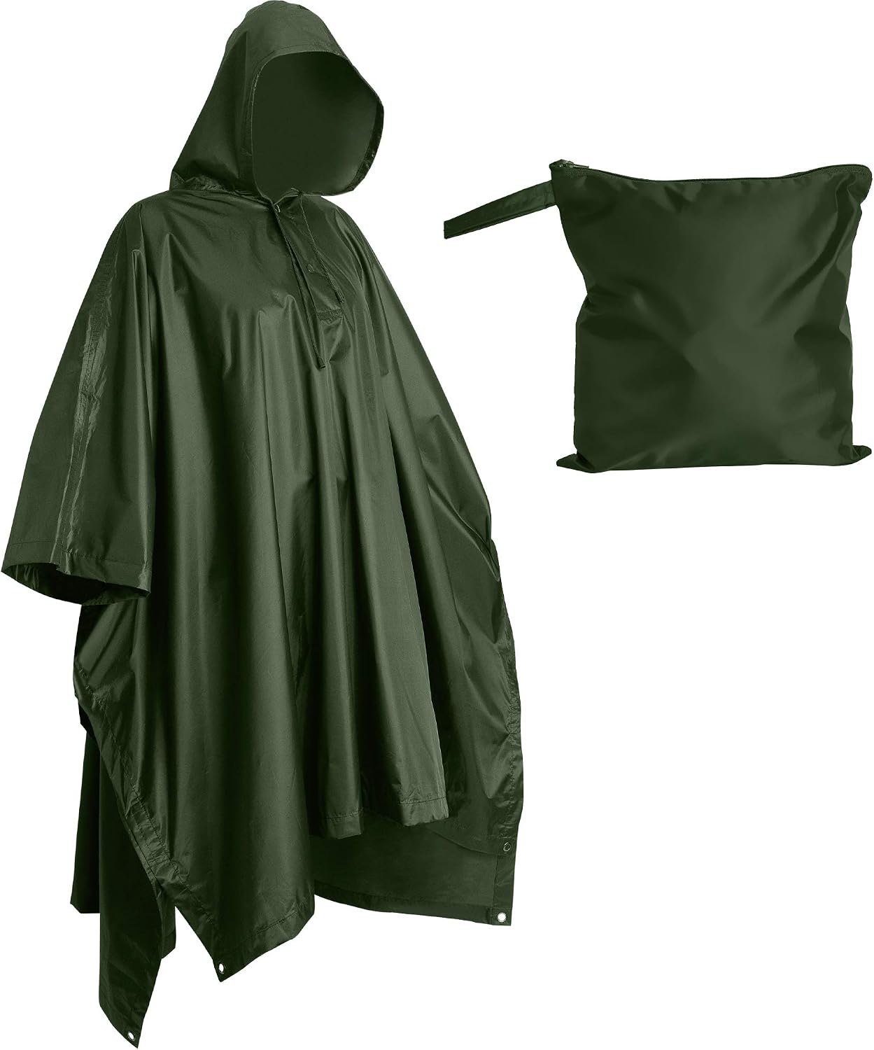 Poncho impermeable para adultos camping emergencia militar