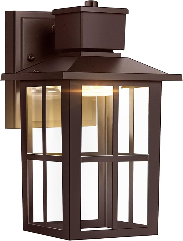 Lámpara pared exterior LED 3000K/6500K marrón