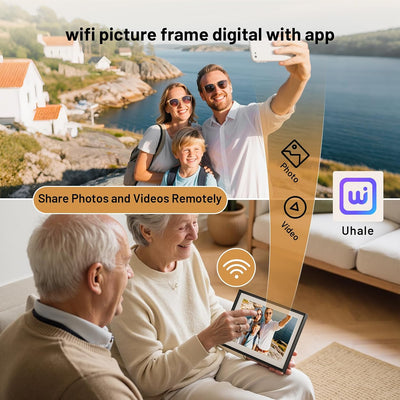 Marco fotos digital WiFi 10.1pulg 32GB pantalla IPS táctil