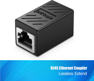 Acoplador Ethernet Cat6 paquete 3 hembra a hembra