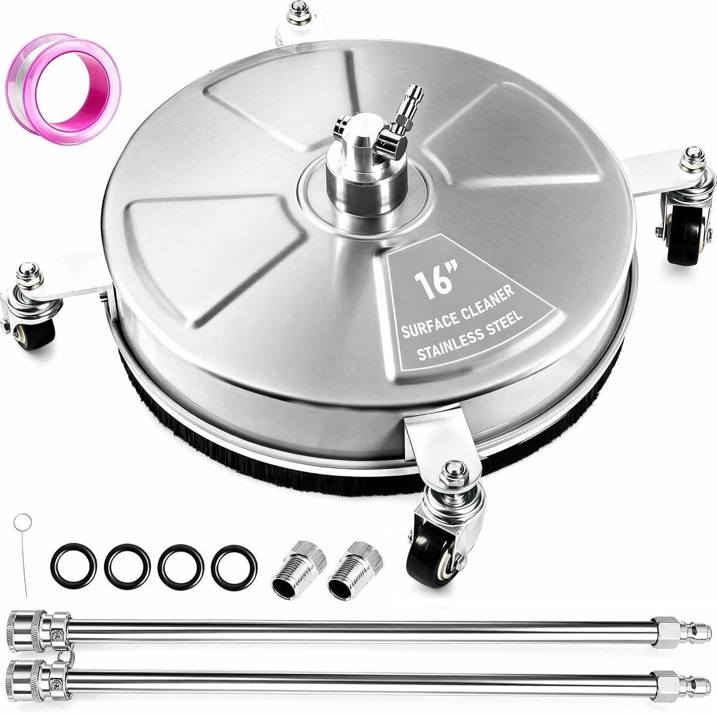 Limpiador superficies 16pulg acero inox 4 ruedas 4000PSI