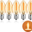 Bombilla LED C7 E12 ámbar 2200K estilo Edison decorativa