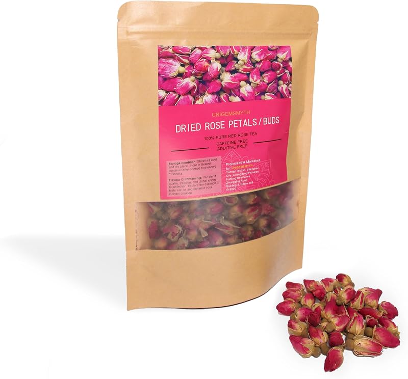 Pétalos rosa seca 4oz para té baño, velas, jabón y manualidades