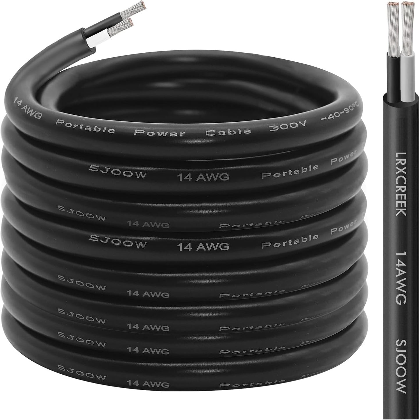 Cable 14/2 10pies cobre estañado 14AWG 300V