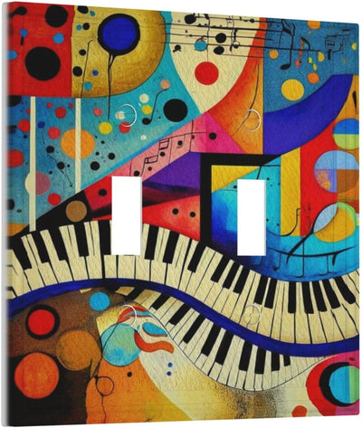 Cubiertas interruptor teclas piano doble toggle decorativa