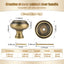 5 Pzas Pomos Bronce Mate para Gabinetes 1.18pulg