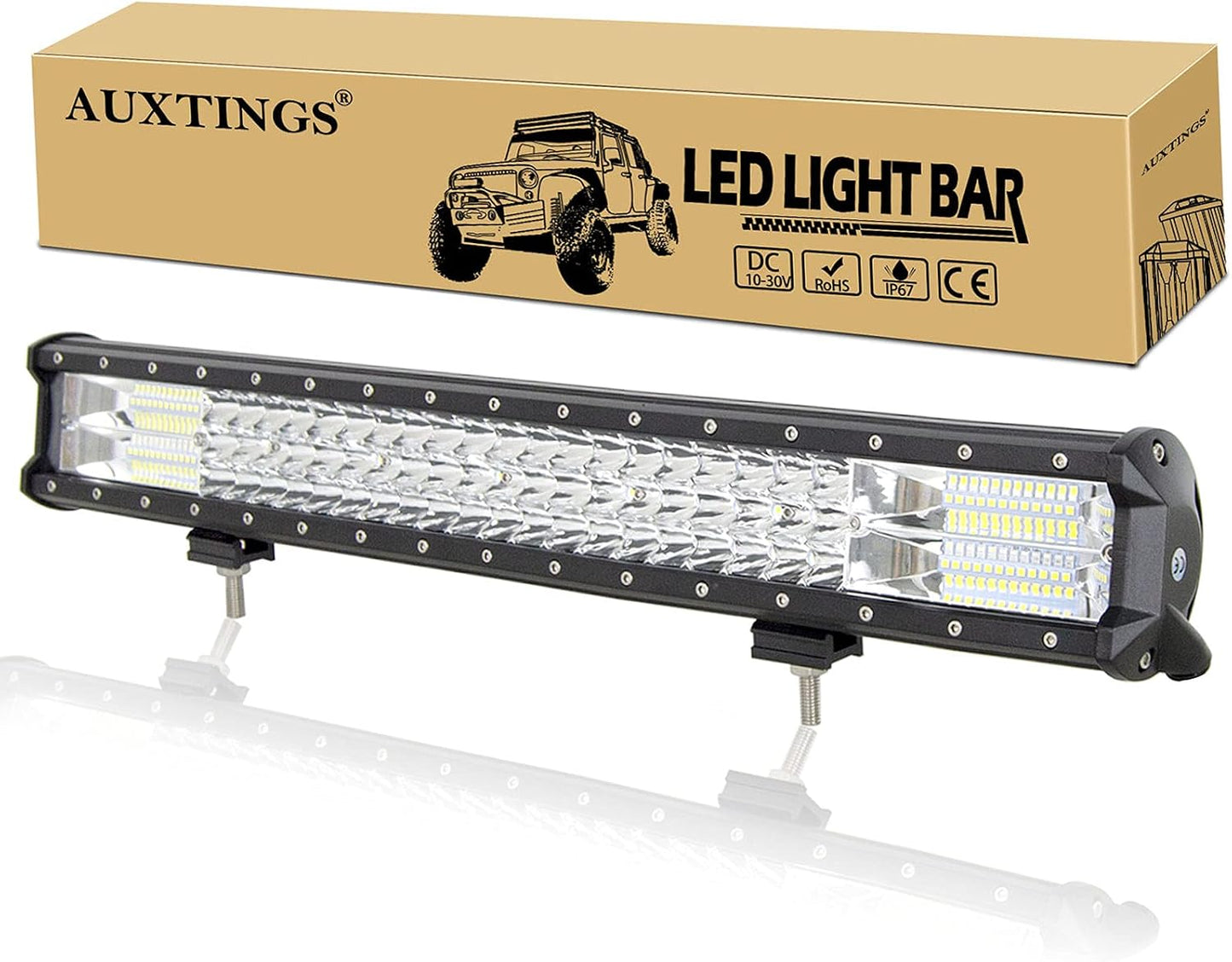 Barra luz LED 22" 324W impermeable ATV AWD