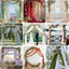 Cortina arco boda gasa otoñal 29x20pulg transparente exterior