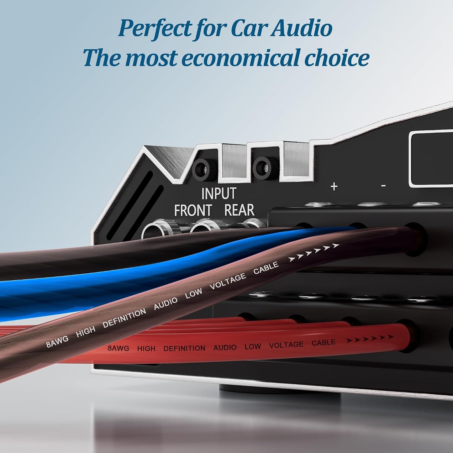 Cable automotriz 35pies rojo/negro batería y audio