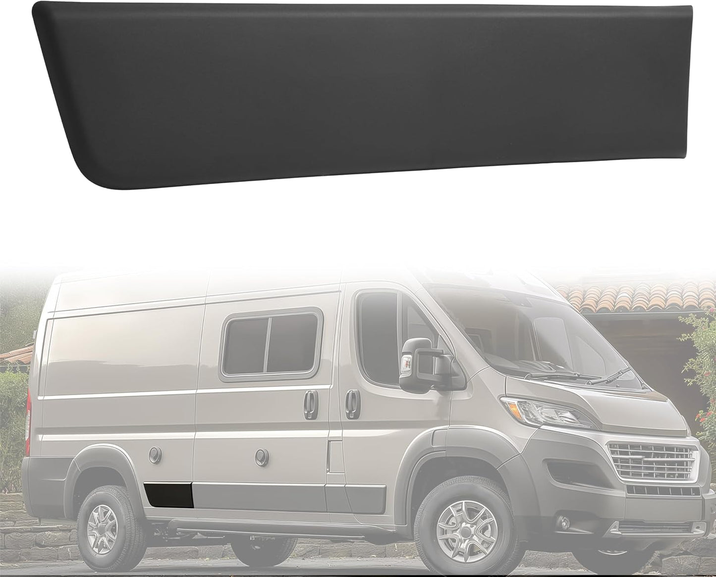 Moldura panel trasero Dodge Ram Promaster 19-22 PP negro