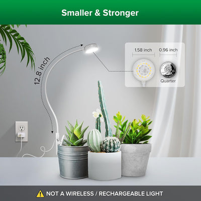 Luces LED cultivo interior con clip maceta ETL regulables 4 niveles