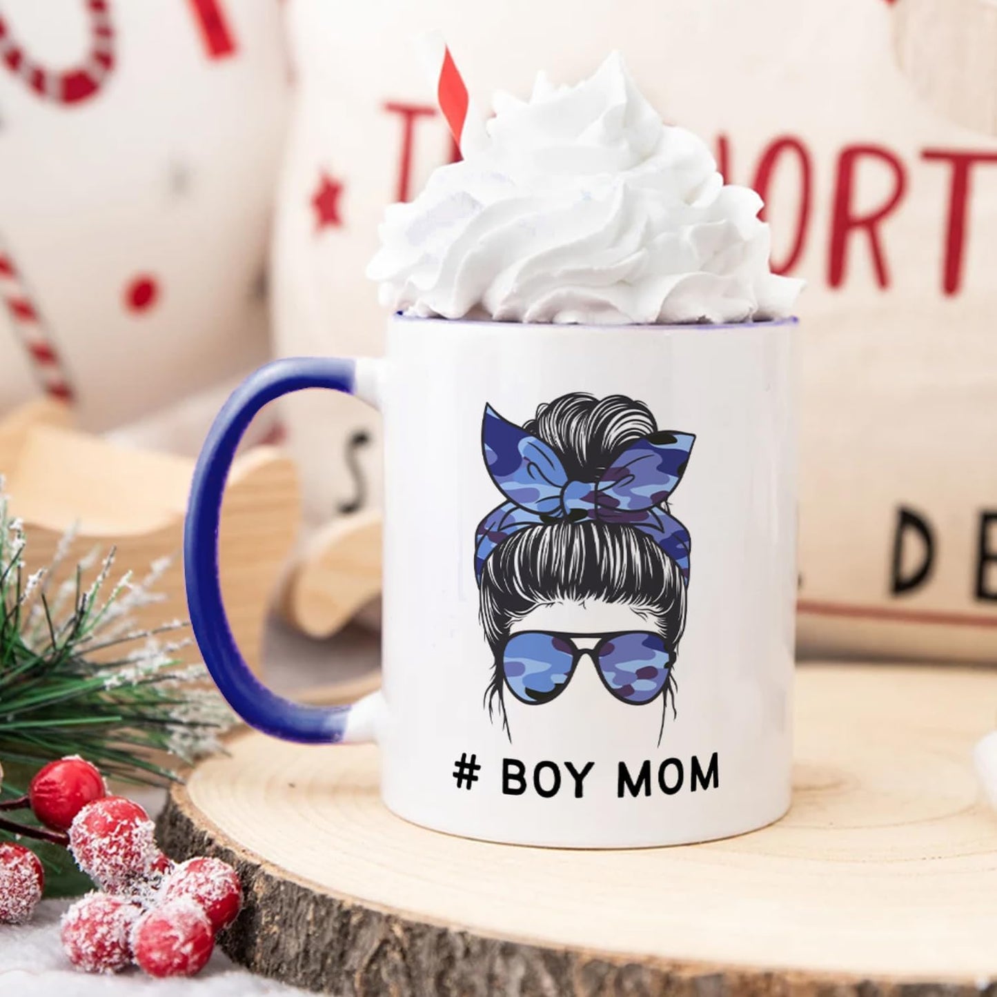 Taza café divertida para mamá niño 11oz