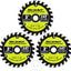 3 Hojas Sierra Circular 3pulg TCT para Madera Plástico