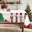 Mantel navideño impermeable rojo 60x84pulg para fiesta cocina