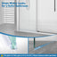 Tira sellado puerta ducha 36pulg PVC transparente 10mm