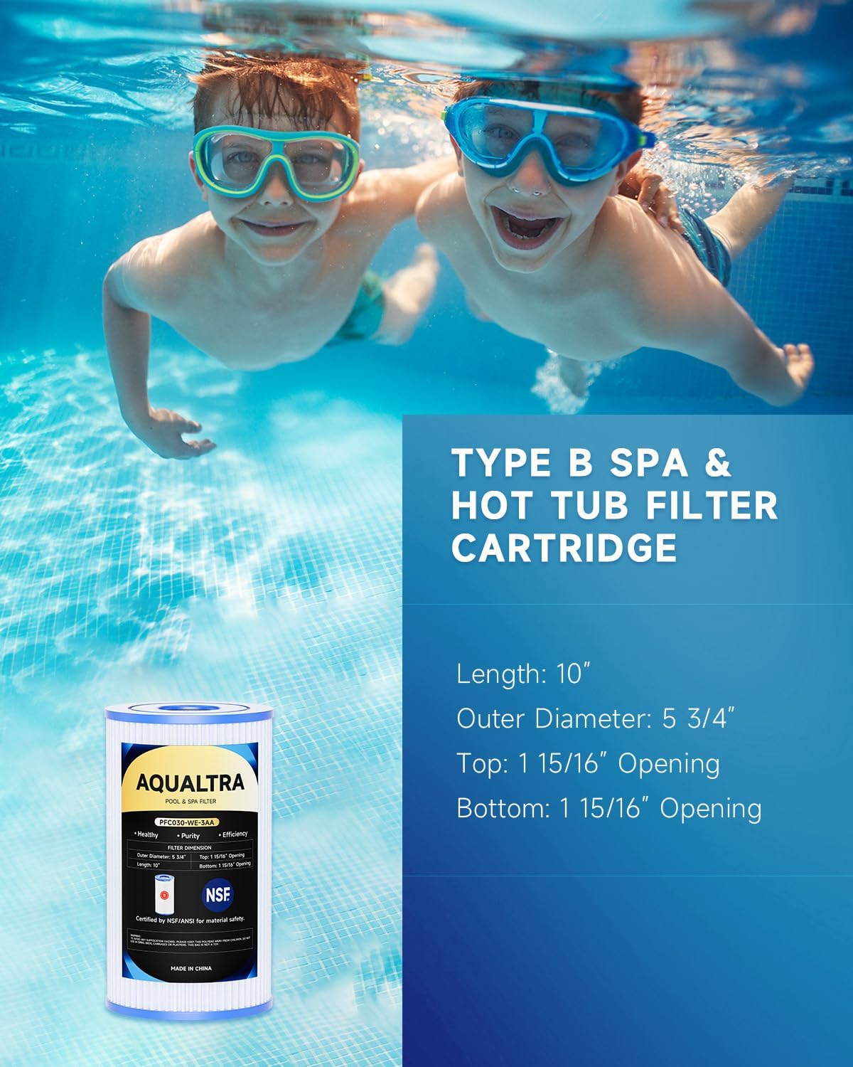 Filtro piscina B comp 29005E 10x5 3/4pulg paq 3