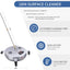 Limpiador hidrolavadora 18pulg 4 ruedas acero inox