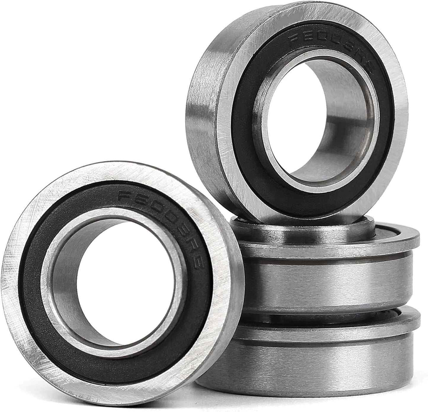 4 Rodamientos 3/4" acero 9Cr18 19x35x13mm para carretilla