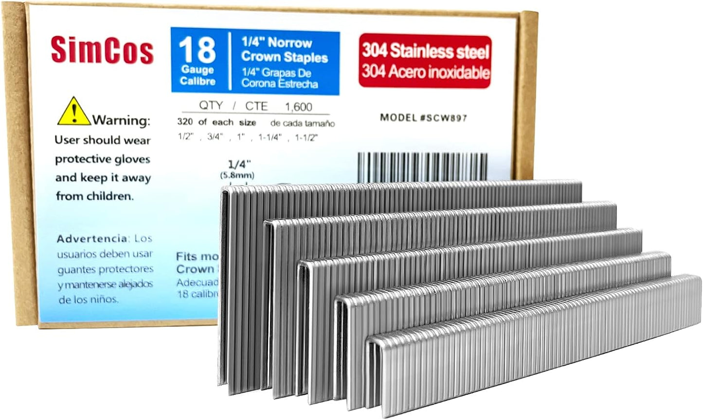 Grapas acero inox surtido 1600 unidades