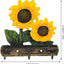 Gancho pared girasol 3 ganchos metal organiz. 4.52"