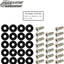 Kit 20 pernos aluminio parachoques M6 18mm para bahía motor