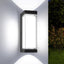 Luminaria LED exterior IP65 24W lámpara pared negra 3000LM