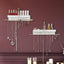 Organiz. joyas colgante pared dorado blanco con estante