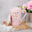 Taza café cerámica rosa regalo mamá 14oz