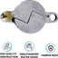 Cerradura grifo manguera jardín cromado pack 2