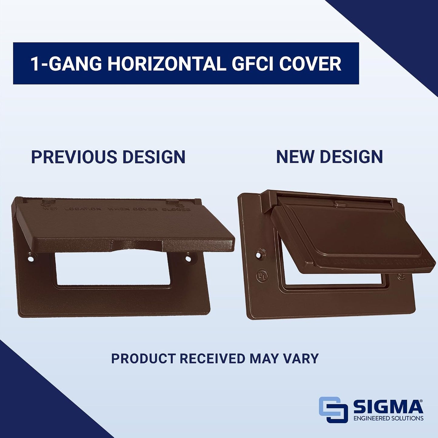 Cubierta GFCI 1-Gang Horizontal Bronce resistente