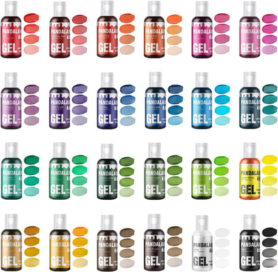 Set 24 colores gel comestible para decorar
