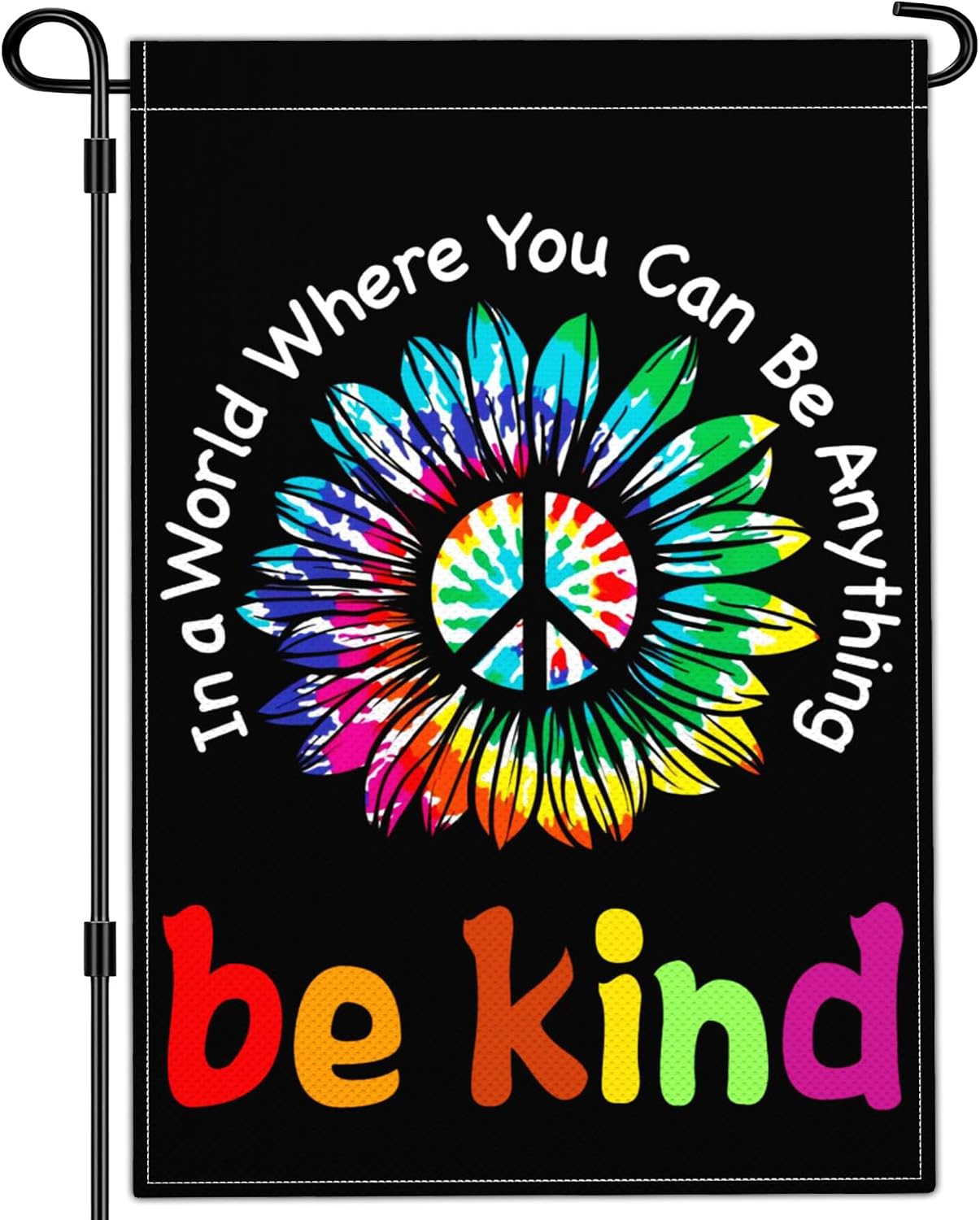 Bandera jardín doble cara 12x18" Be Kind