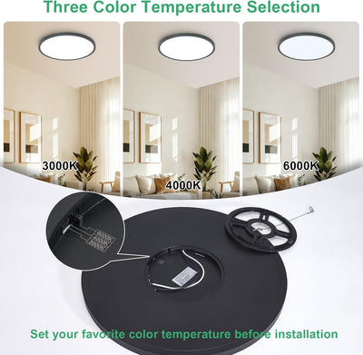 Lámpara LED techo empotrada 32W 3000-6000K dormitorio