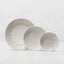 Plato ensalada vitrificado 8.5pulg 4 Pzas gris