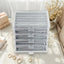 Caja organizadora collares 5 cajones terciopelo gris