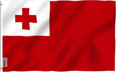 Bandera Tonga 3x5ft Poliéster Ojales Latón Doble Costura