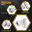 Tornillos M5-0.8x8 acero inox hexagonal 100uds