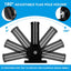 Soporte poste bandera aluminio multiposición acero inox