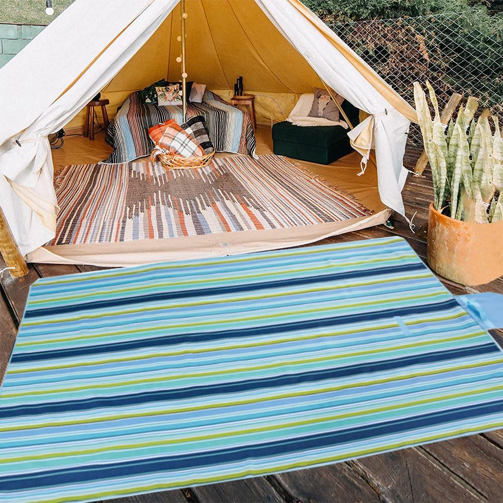 Manta playa extragrande 80x80pulg impermeable plegable