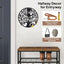 Soporte redondo para llaves pared 12" negro