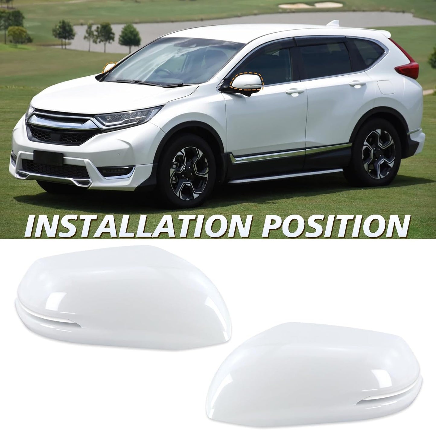 Tapas espejo lateral comp Honda CR-V HR-V 2016-22 blanca